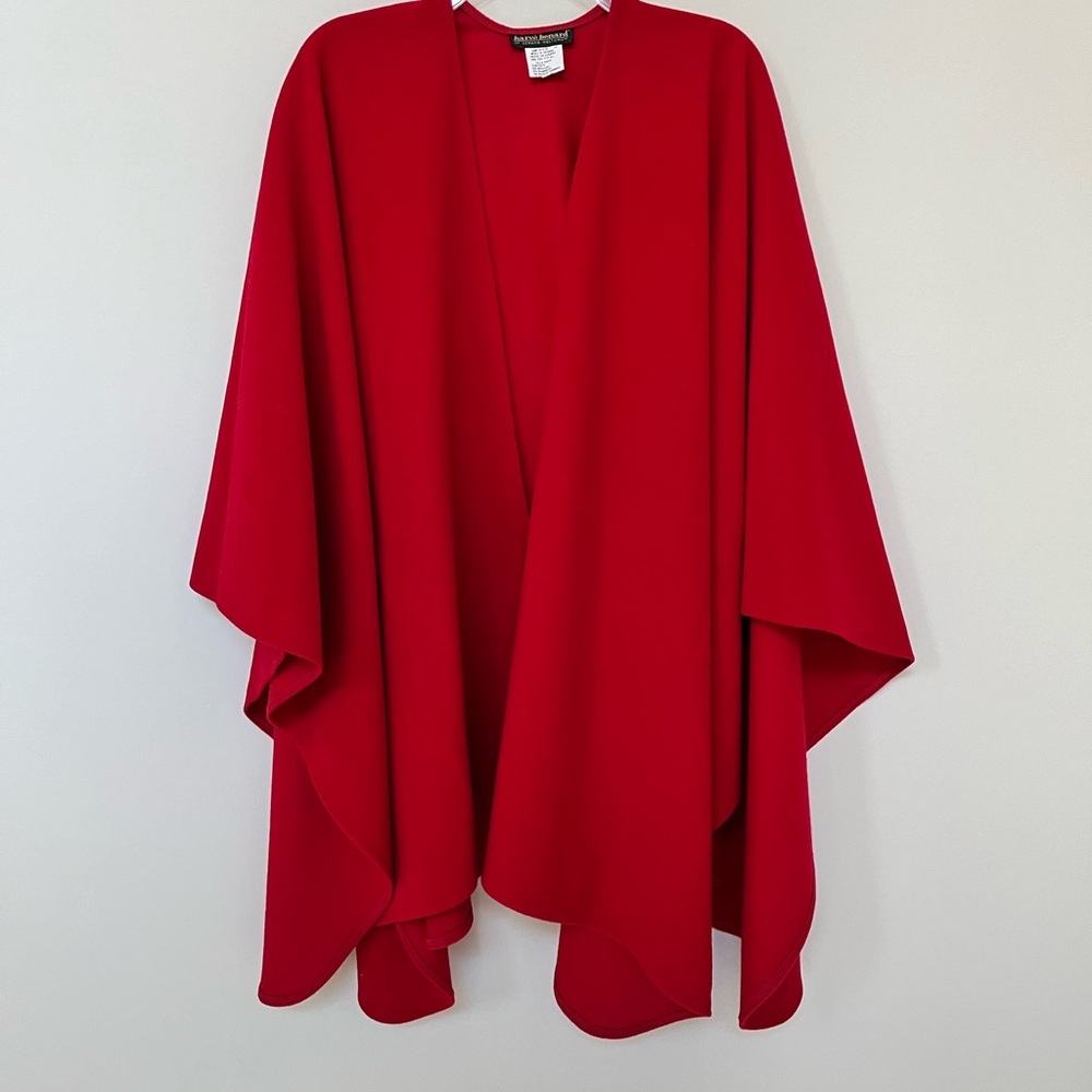 Harve Benard Red Cape Coat - Picture 3 of 6